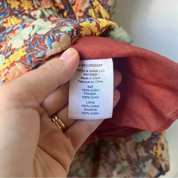 Veronica Beard Malgosia Midi Ruffle Dress - Multicolor Floral - Size 6 - Picture 9 of 12